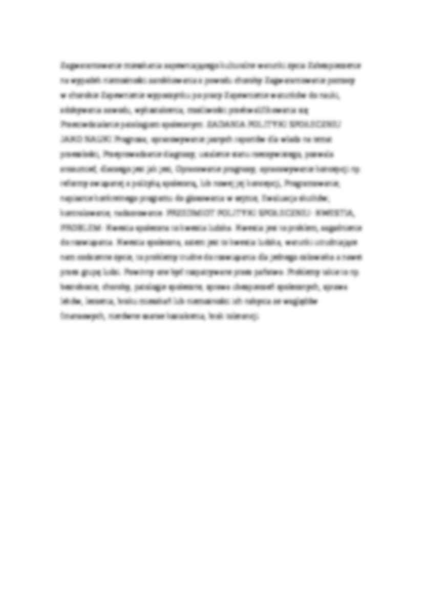Przedmiot, zakres i geneza polityki społecznej - strona 3