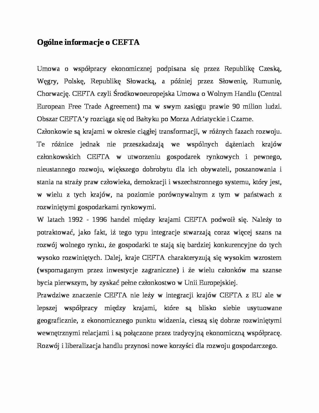 CEFTA - strona 1