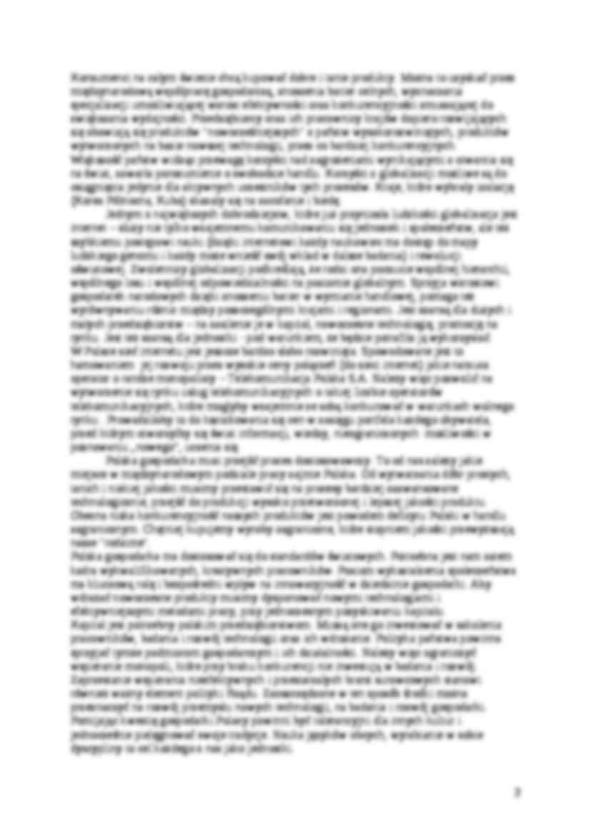 Globalizacja - szansa czy zagrożenie - strona 2