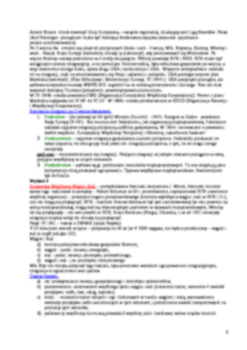 Integracja europejska -  wykłady 2 - strona 2