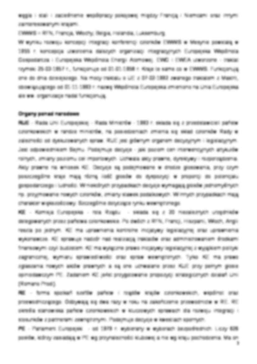 Podstawowe zagadnienia integracji europejskiej - strona 3