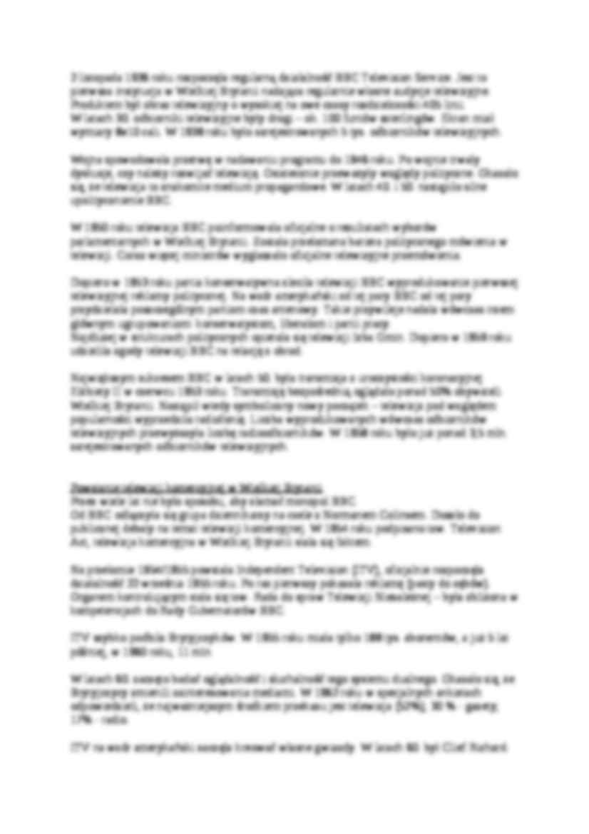 Radia i TV, Historia radiofonii i telewizji brytyjskiej - strona 3