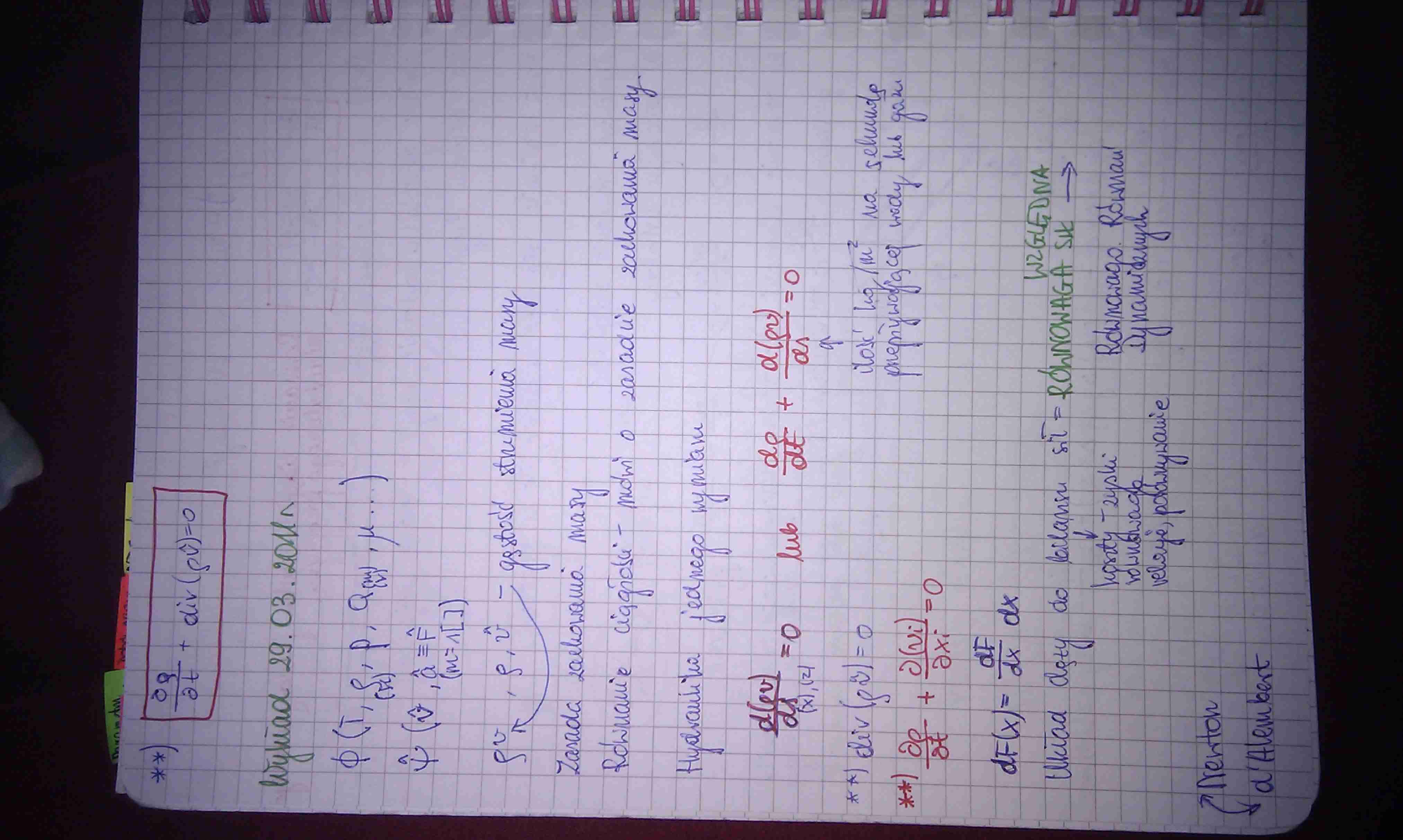 Mechanika płynów, WYKŁAD - strona 1