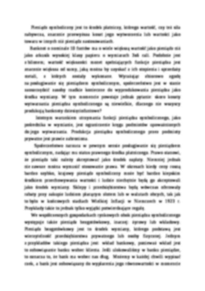definicja pieniądza - popyt i podaż - bank - strona 3
