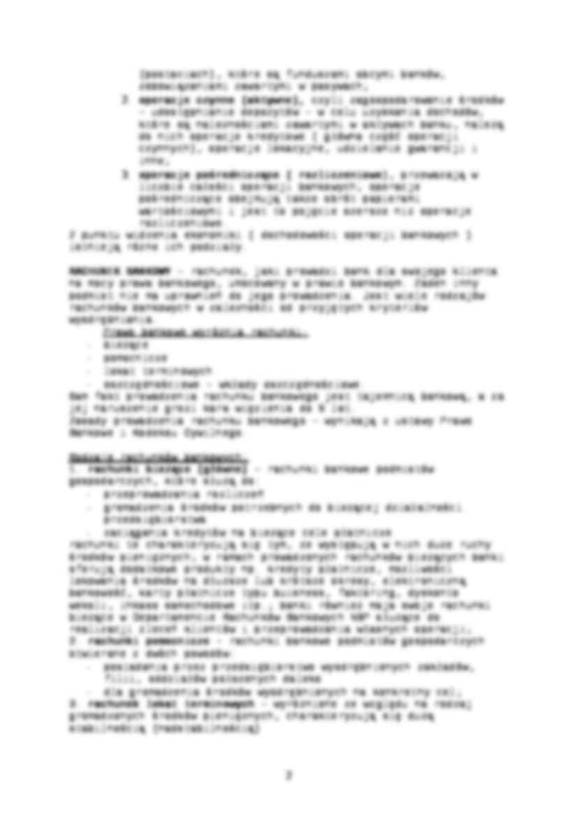 operacje bankowe - wykład - strona 2