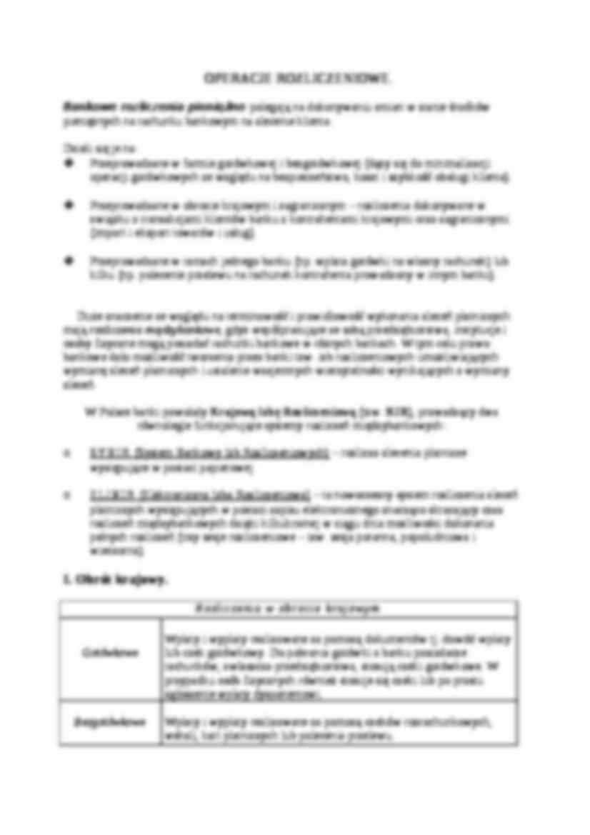 operacyjna działalność banku komercyjnego - wykład - strona 2