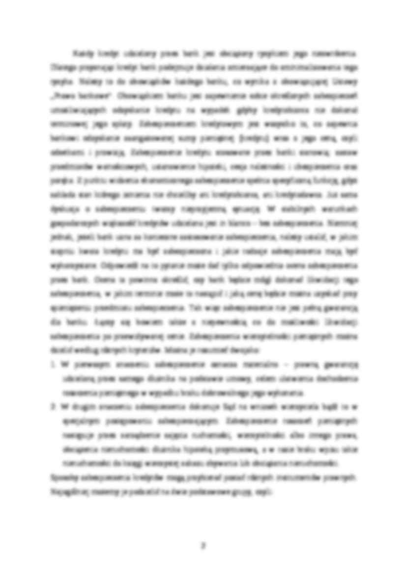 Wykład - prawne formy zabezpieczenia kredytu - strona 2
