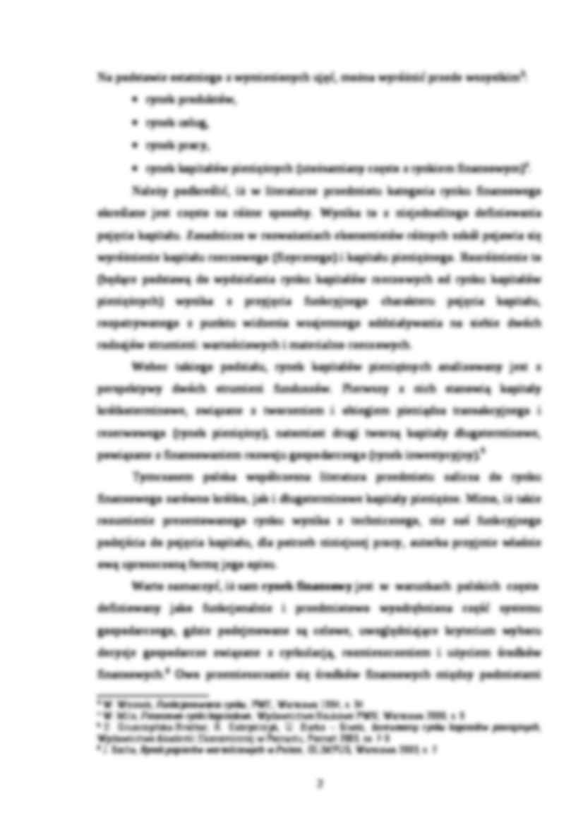 Funkcjonowanie rynku kapitałowego - wykład - strona 2
