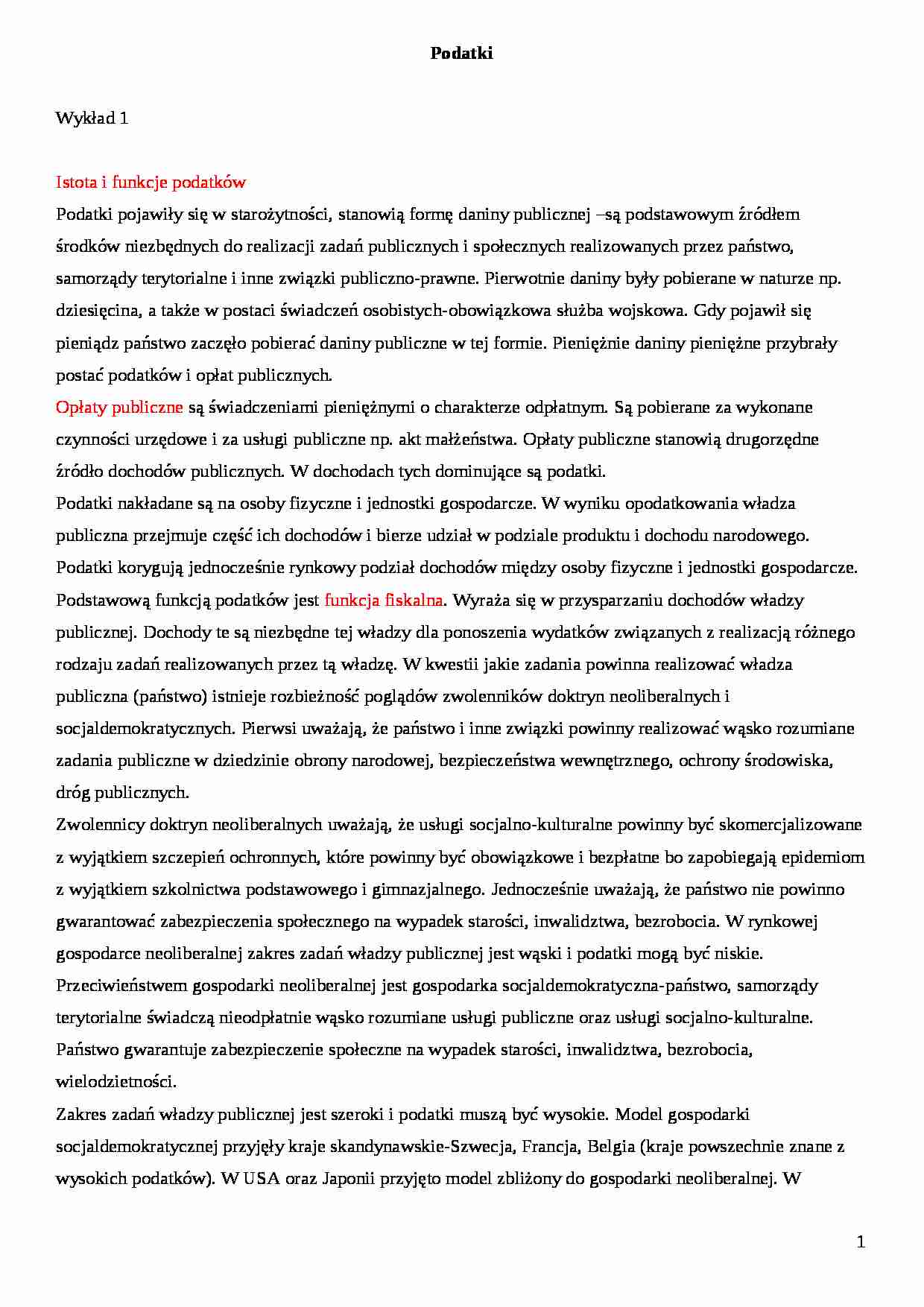 Podatki - wykład - strona 1