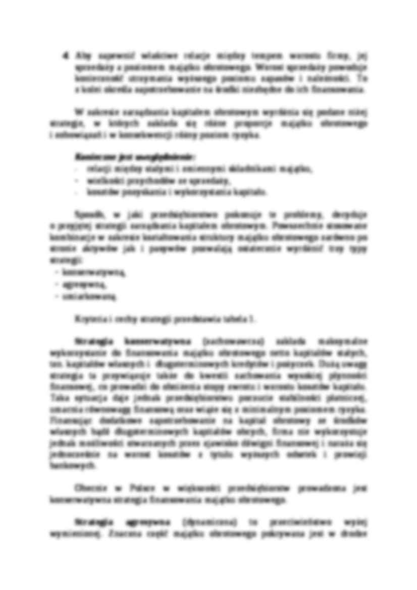 Strategie zarządzania kapitałem obrotowym - strona 3