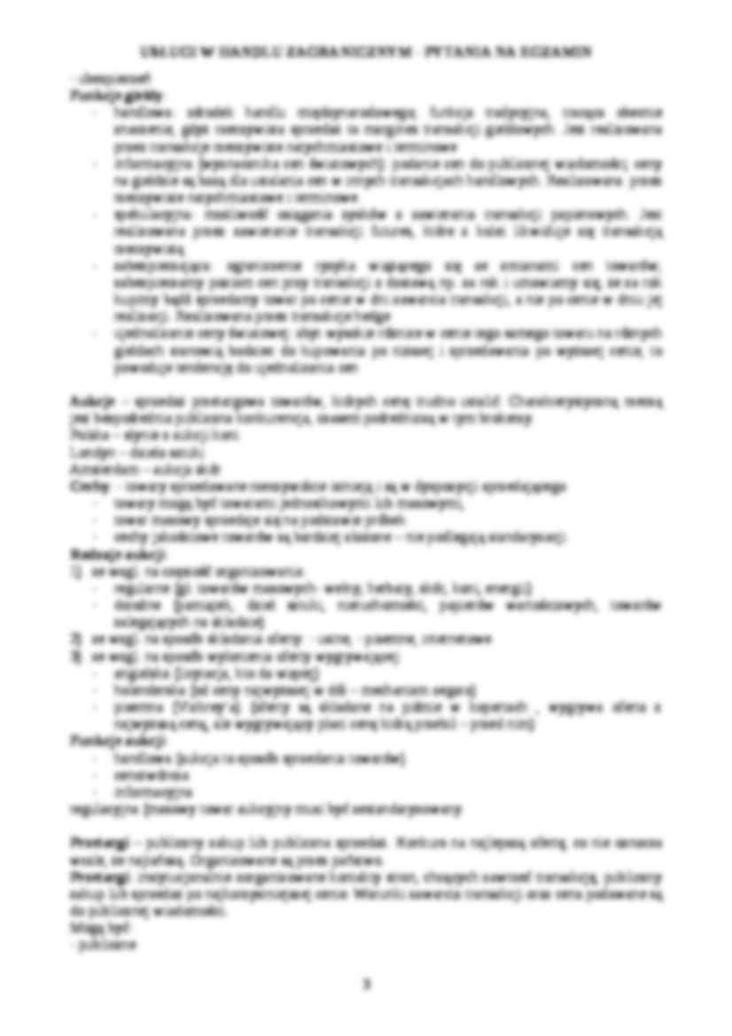 Usługi w handlu zagranicznym - wykład - strona 3