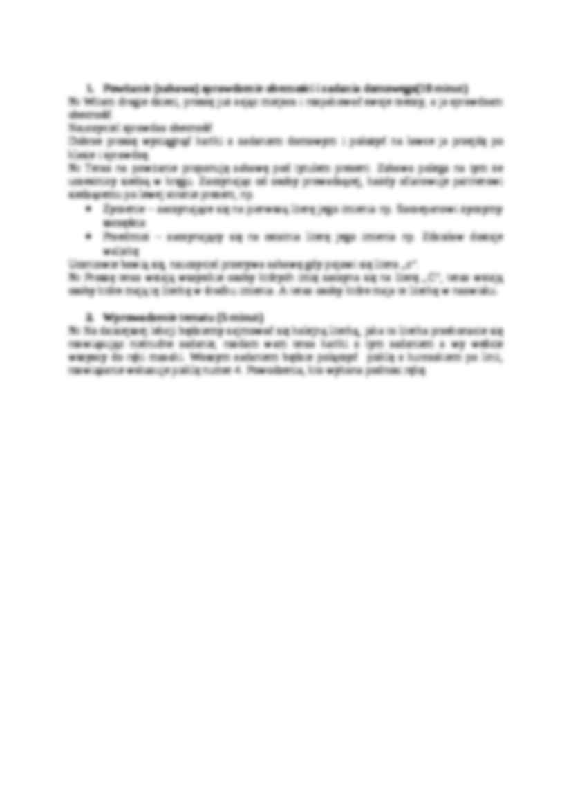 Wprowadzenie litery C - konspekt zajęć - strona 2