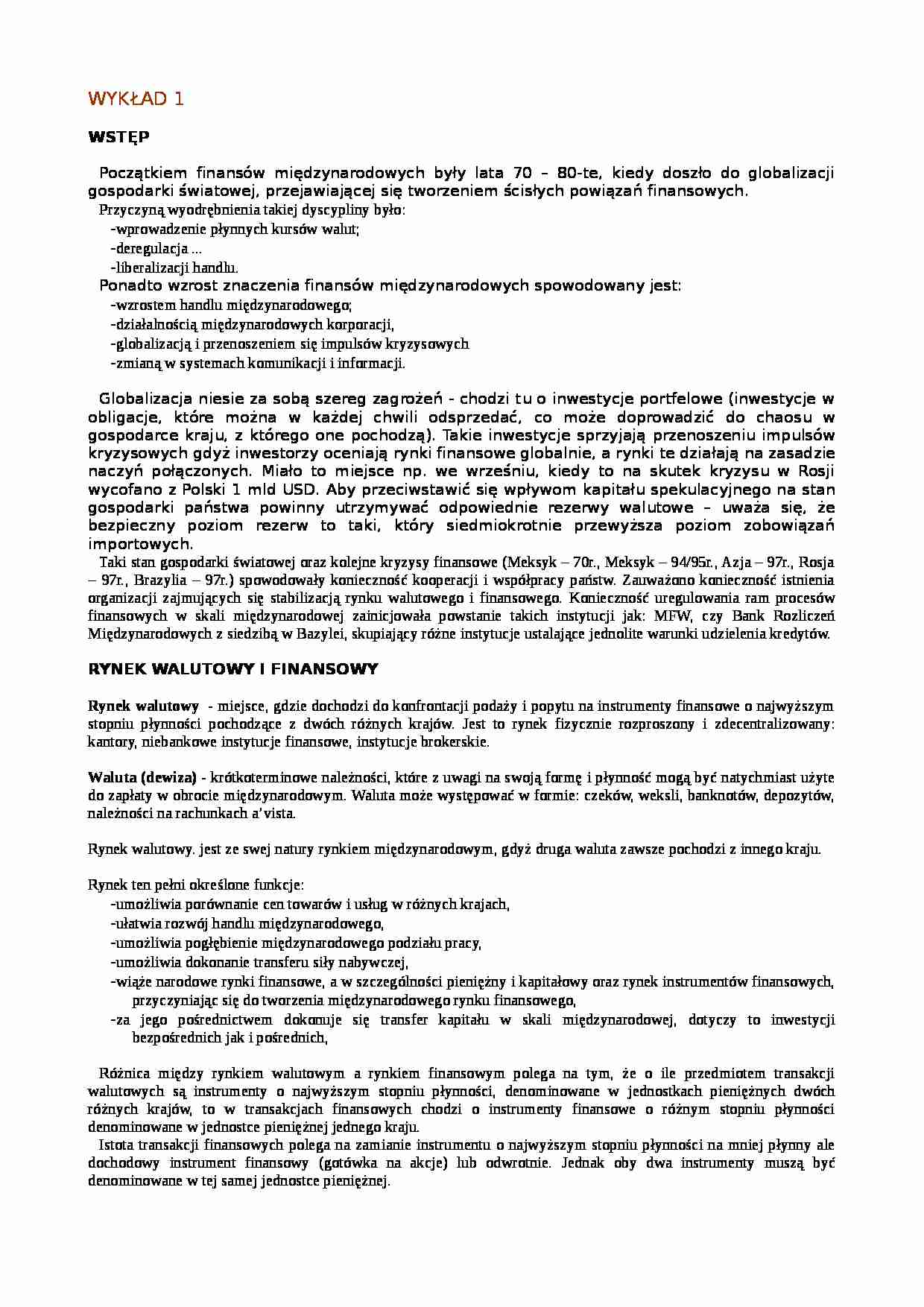 Wykład - wstęp do finansów publicznych - strona 1