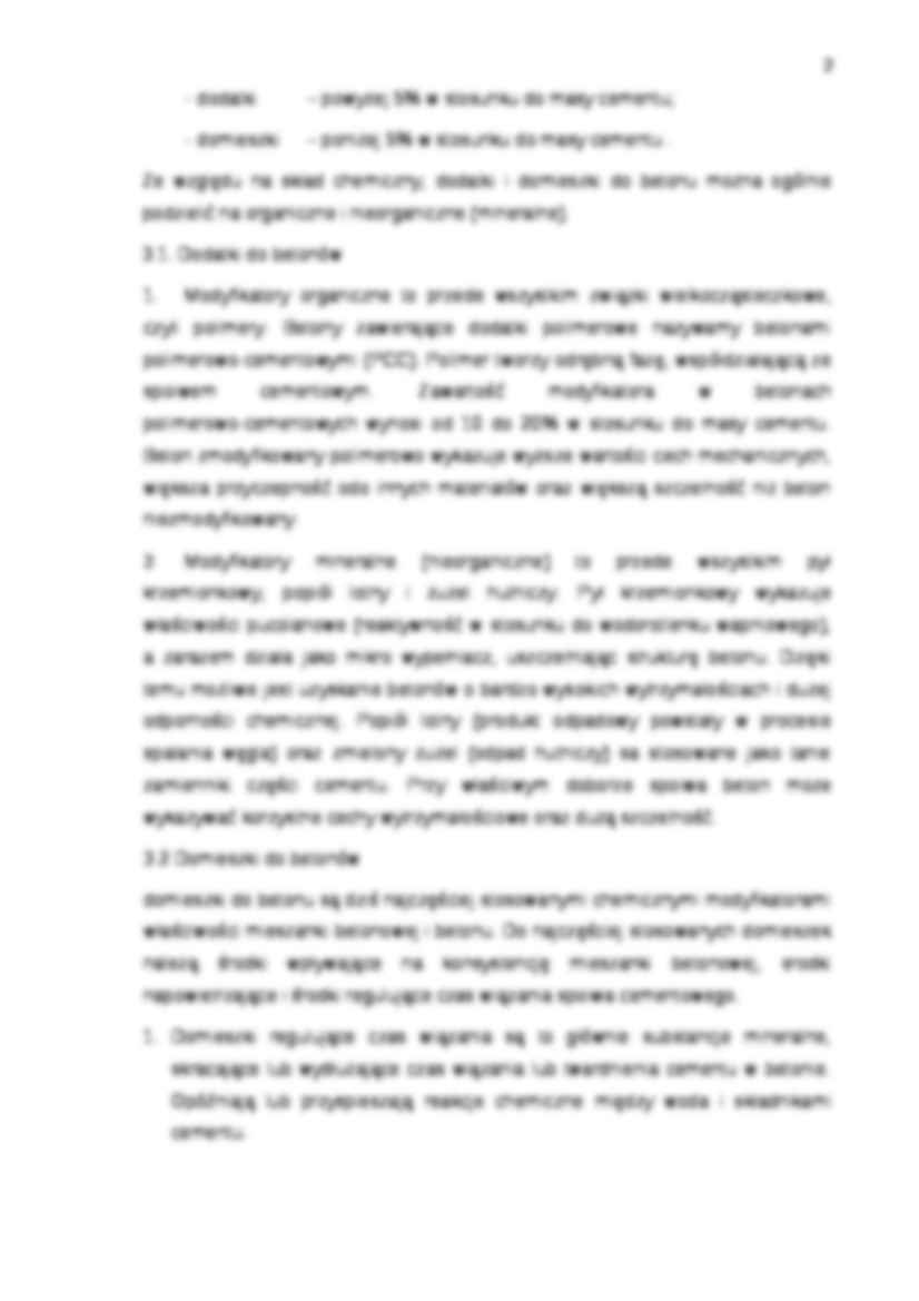 Ocena właściwości upłynniających domieszek do beto - strona 2
