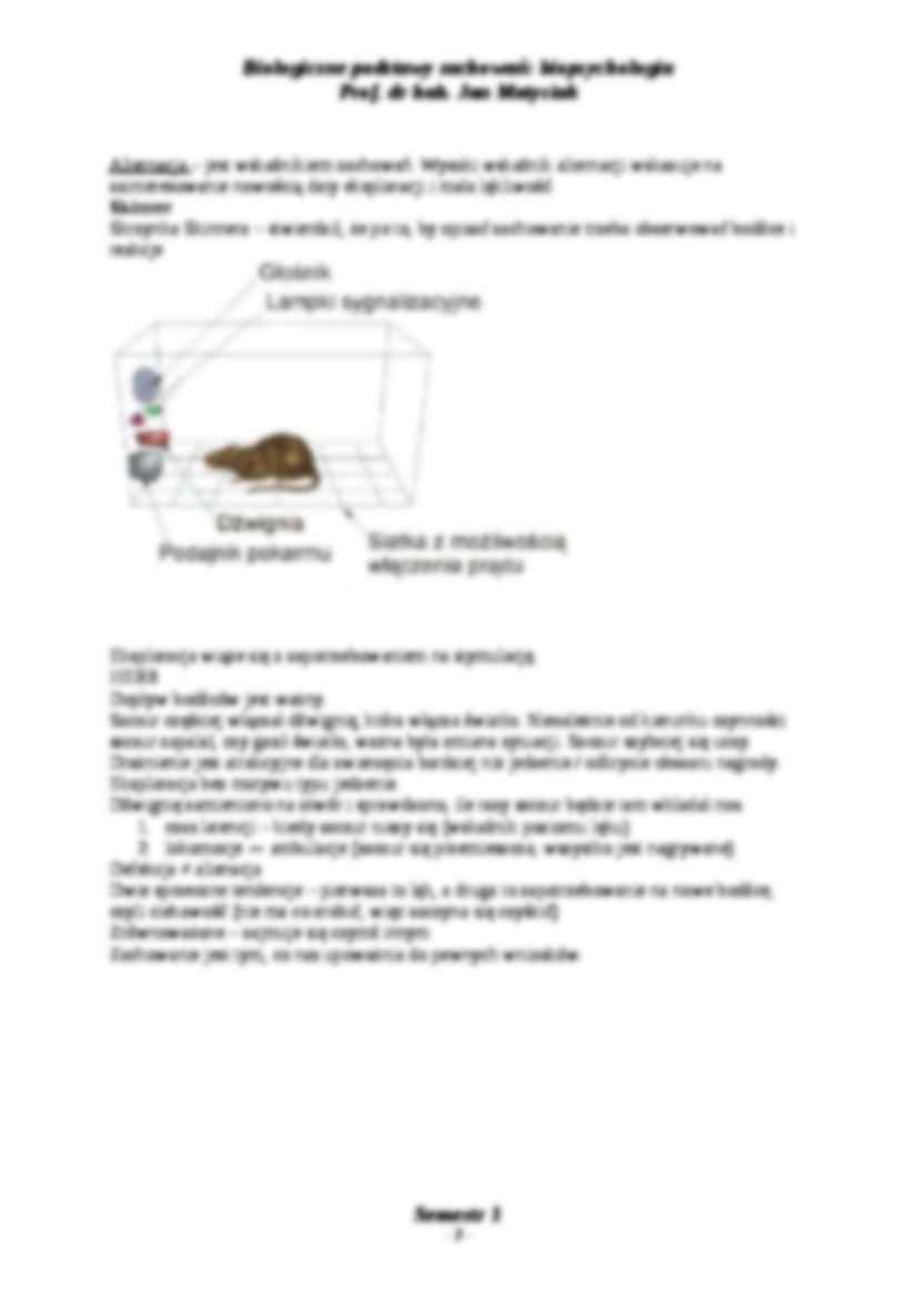 Biologiczne podstawy zachowania - wykłady semestr 1 - strona 3