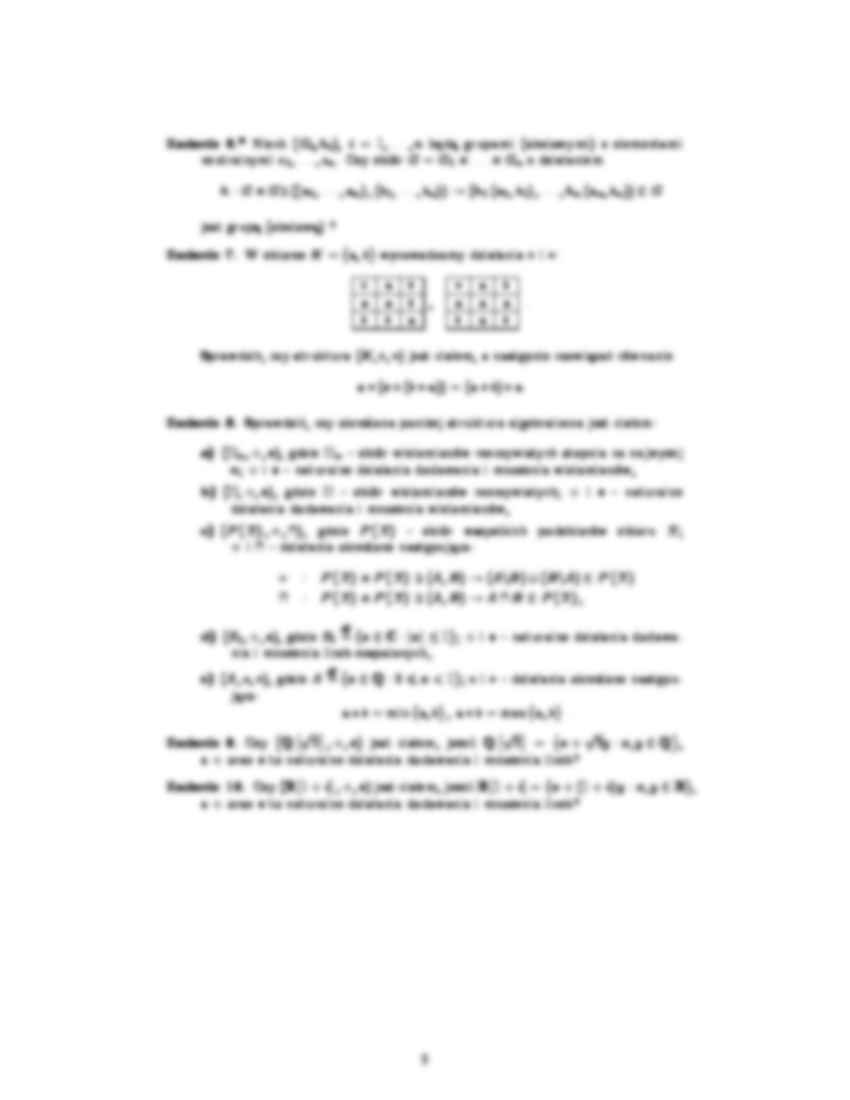 Zestaw zadań  - Liczby algebraiczne - strona 2