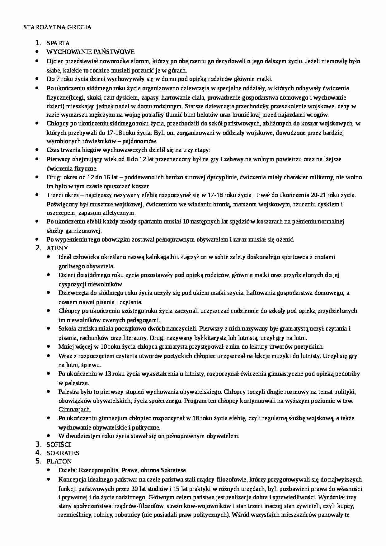 Od starożytności do KEN-opracowanie - strona 1