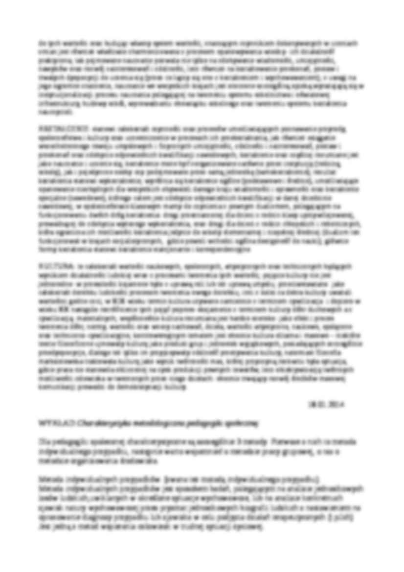 wykład 2 i 3. Charakterystyka metodologiczna pedagogiki  - strona 3