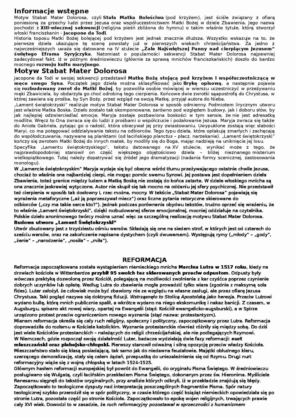 Staropolka - kolokwium - strona 1