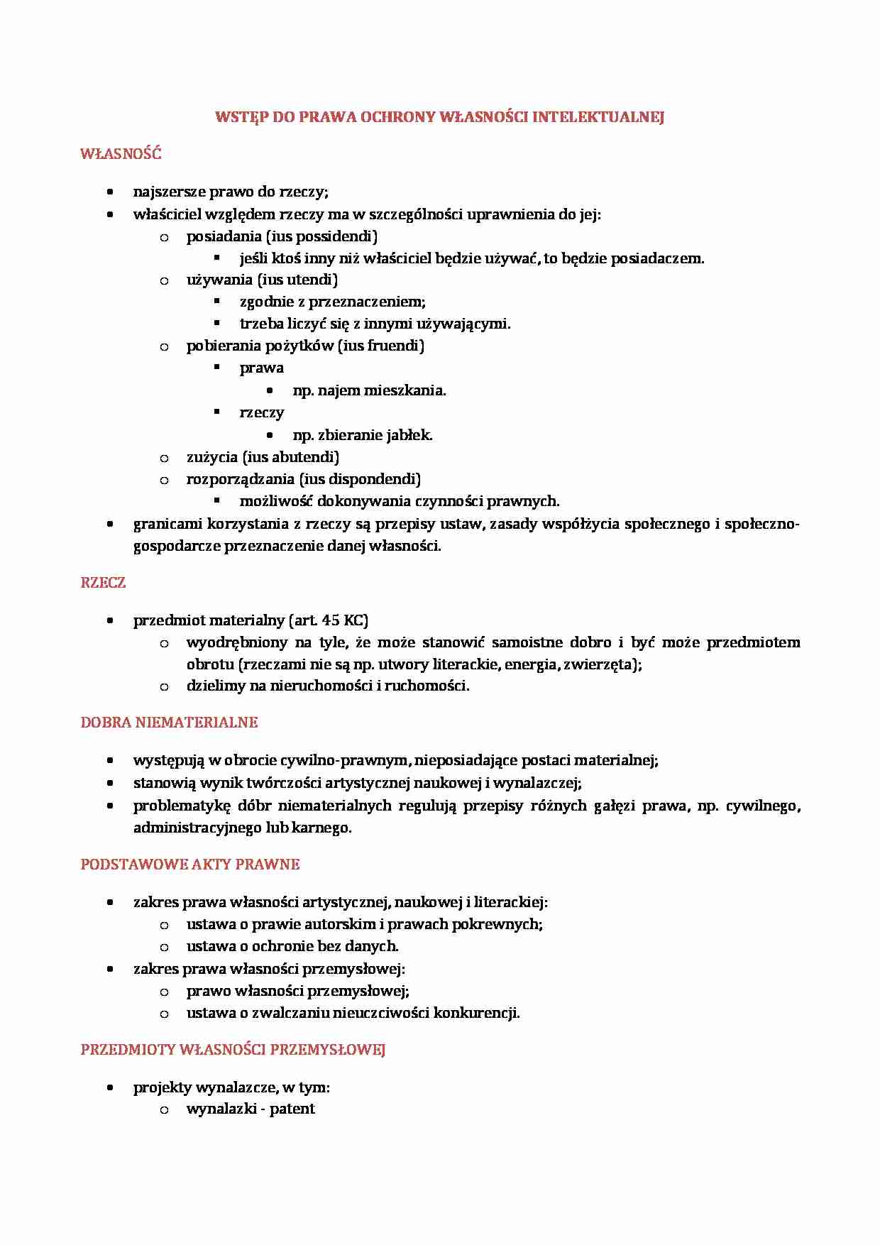 Ochrona własności intelektualnej - Znak towarowy - strona 1