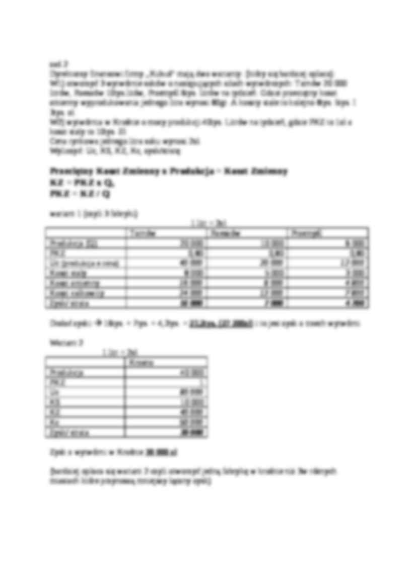 Przykładowe zadania z mikroekonomii - strona 2