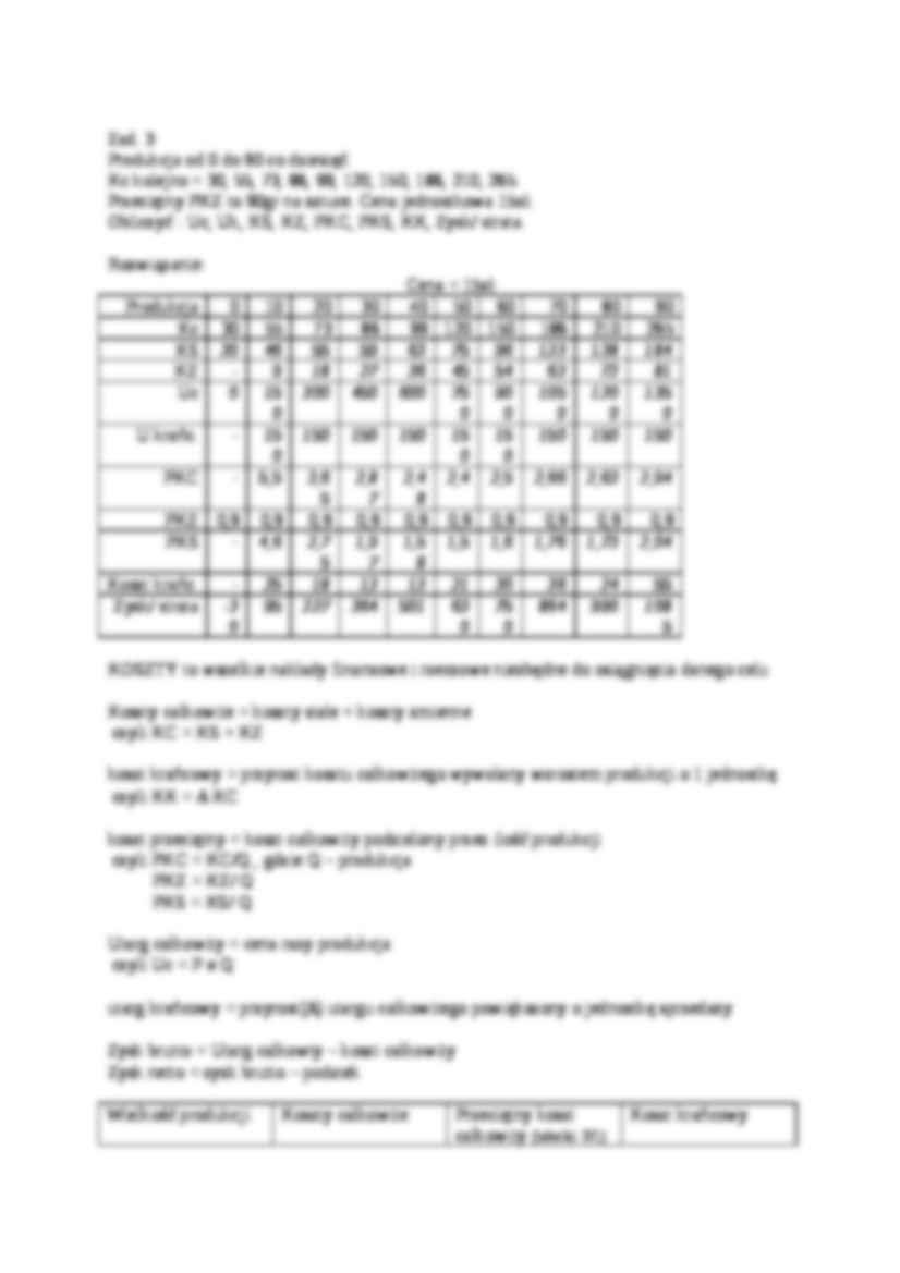 Przykładowe zadania z mikroekonomii - strona 3