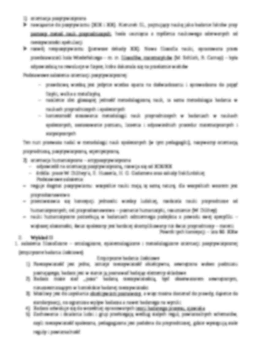 Komplet wykładów - Metodologia badań społecznych - strona 3