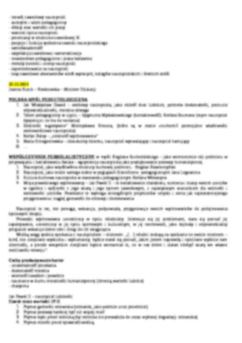 Komplet wykładów - Pedeutologia - strona 2