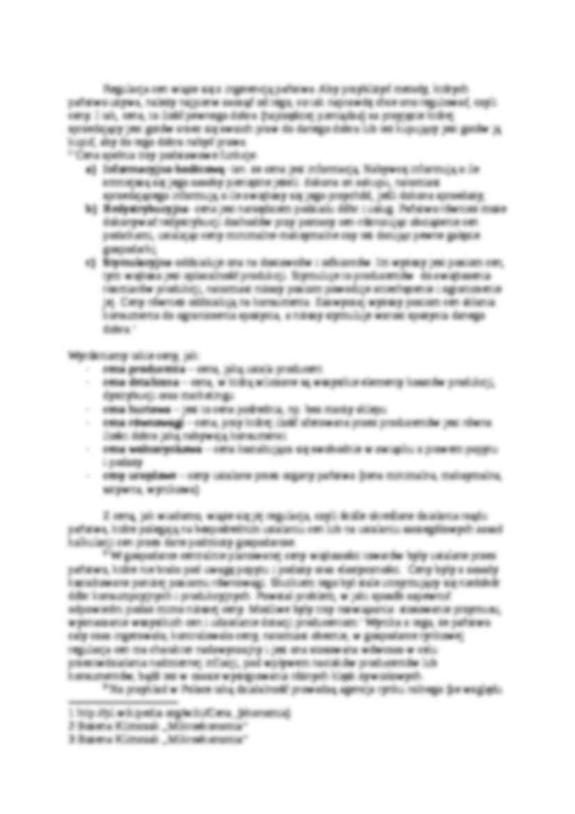 struktury rynku - regulacja cen - ćwiczenia (referat) - strona 2