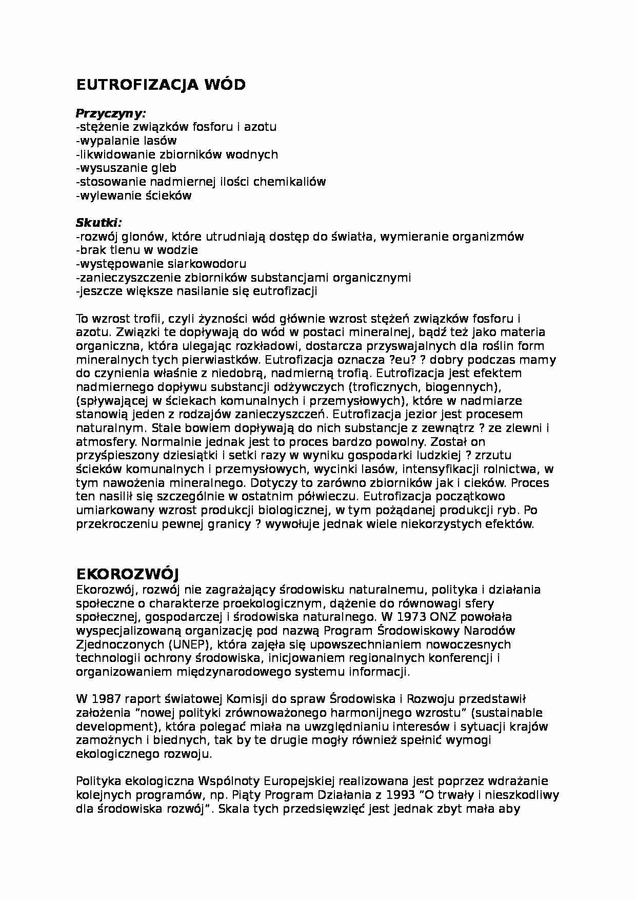 Zagrożenia cywilizacyjne - pytanie i odpowiedzi - strona 1