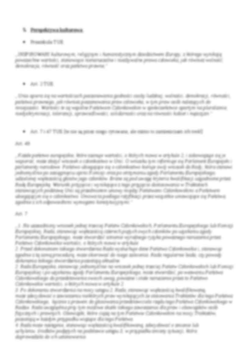 Polityki europejskie - zagadnienia wstępne - strona 2