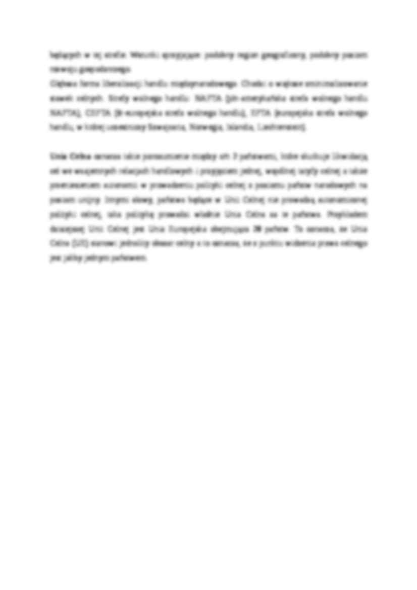 Międzynarodowe stosunki gospodarcze - strona 2