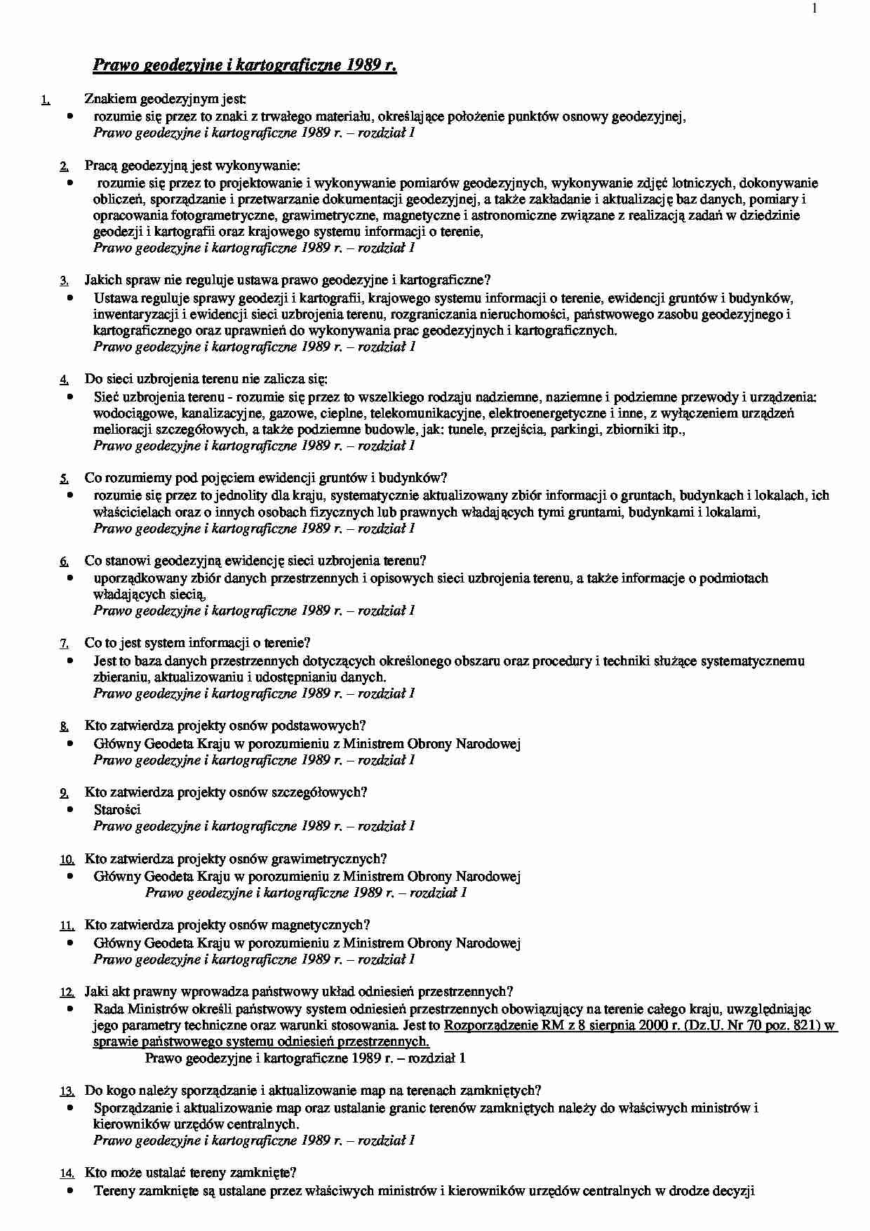 AGH - odpowiedzi na egzamin K.Pruc - strona 1