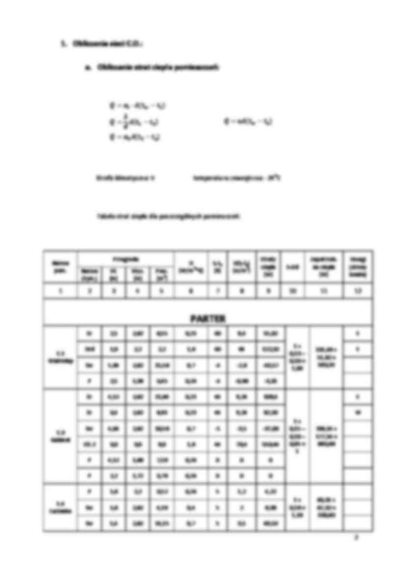 Projekt instalacji centralnego ogrzewania - część obliczeniowa - strona 2