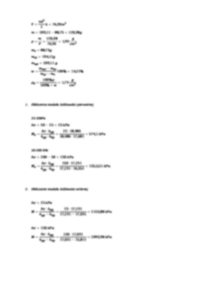 L2 - ściśliwość gruntów  - Odkształcenie - strona 2