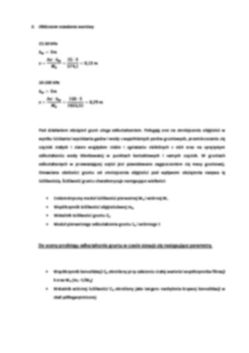 L2 - ściśliwość gruntów  - Odkształcenie - strona 3