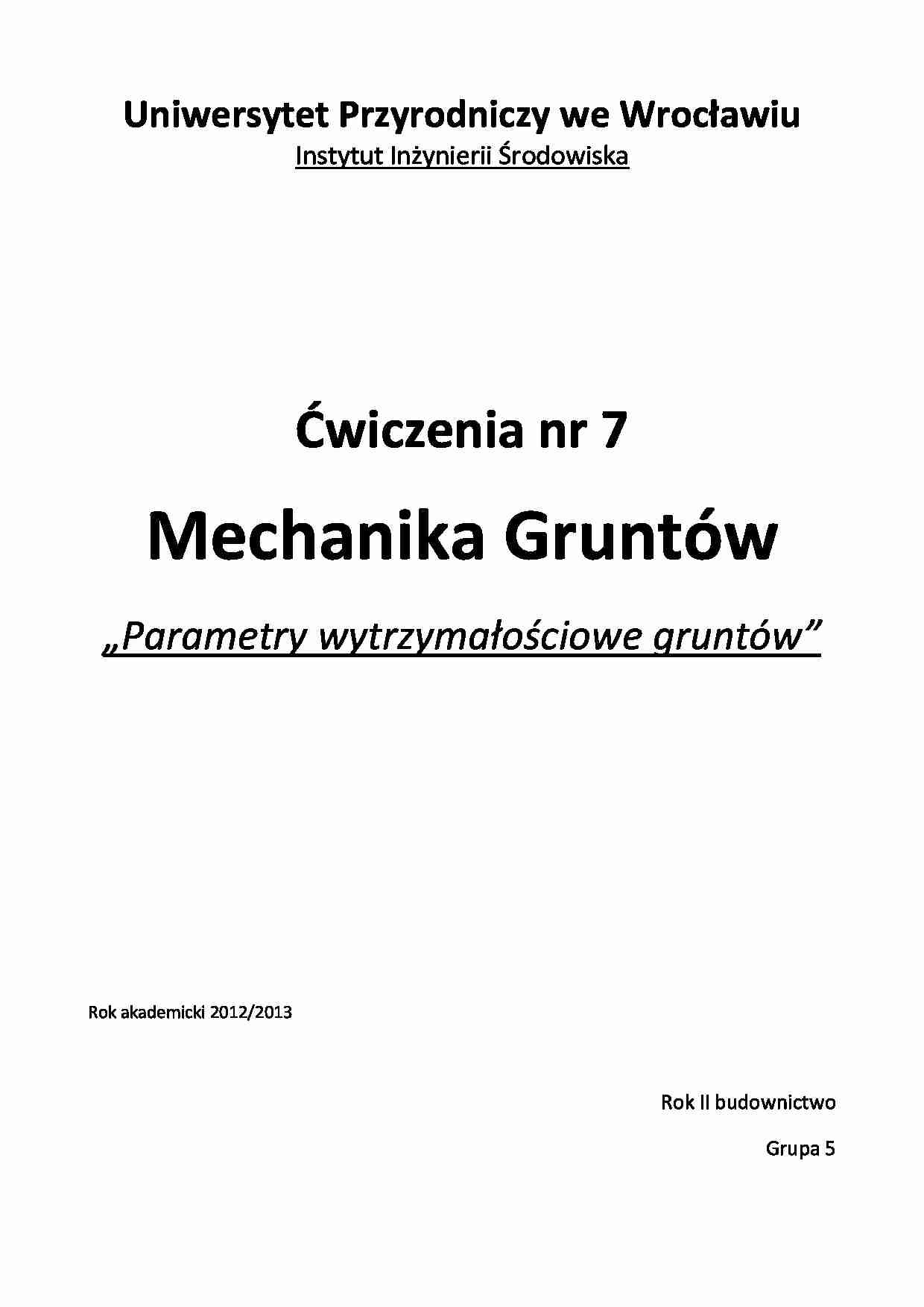 L4 - parametry wytrzymałościowe gruntów  - strona 1