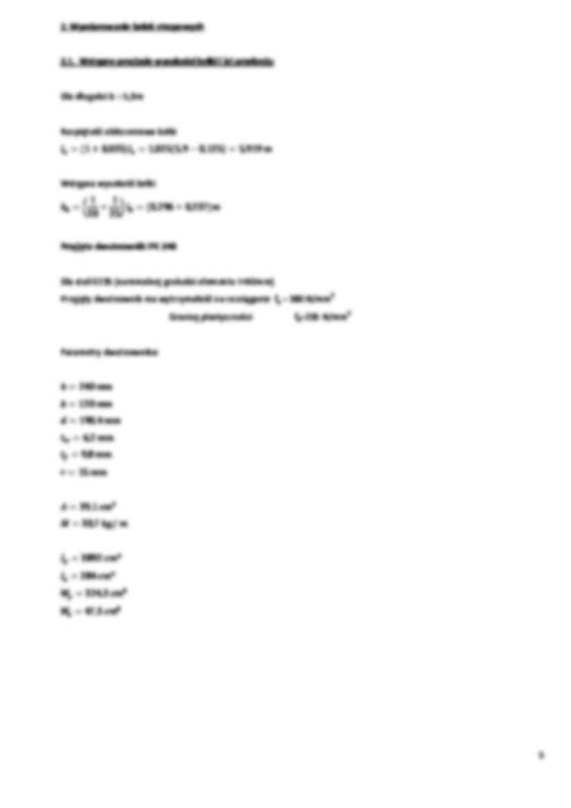 Obliczenia do projektu stropu stalowego  - strona 3