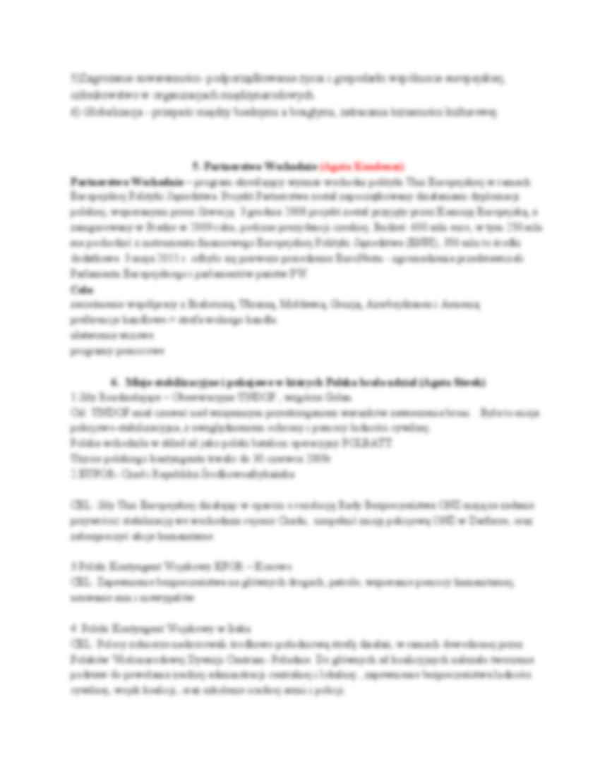 Polityka Zagraniczna Polski - zagadnienia - strona 3