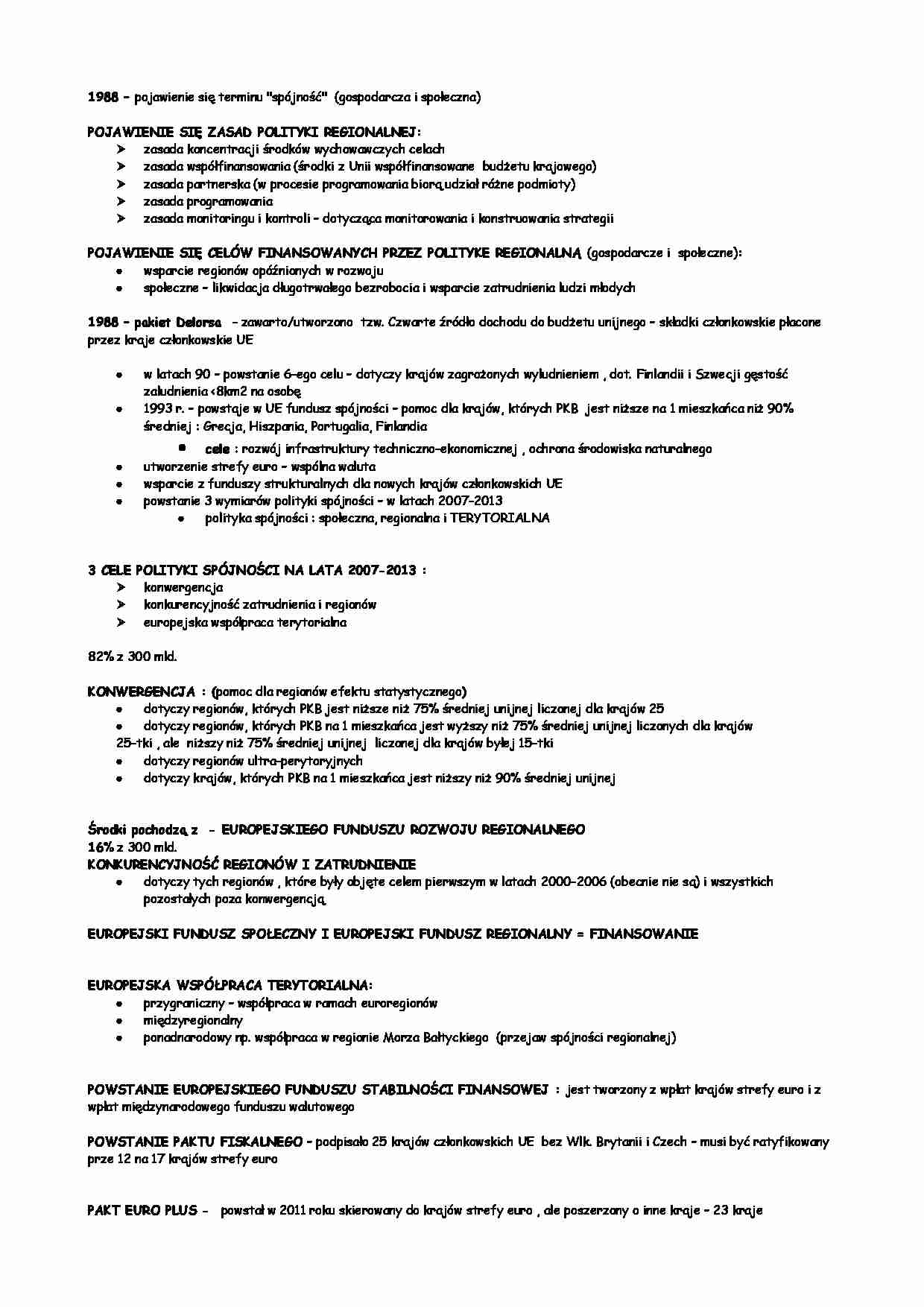 Polityka gospodarcza - aspekt regionalny - strona 1