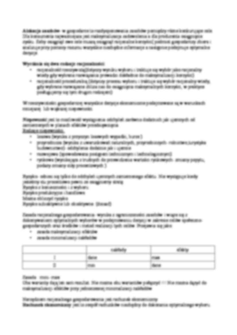 ekonomia wykład II - strona 2