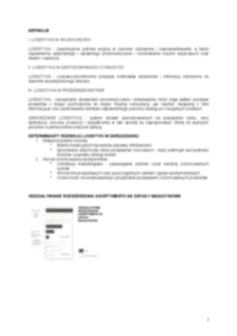 Logistyka wykłady - strona 2