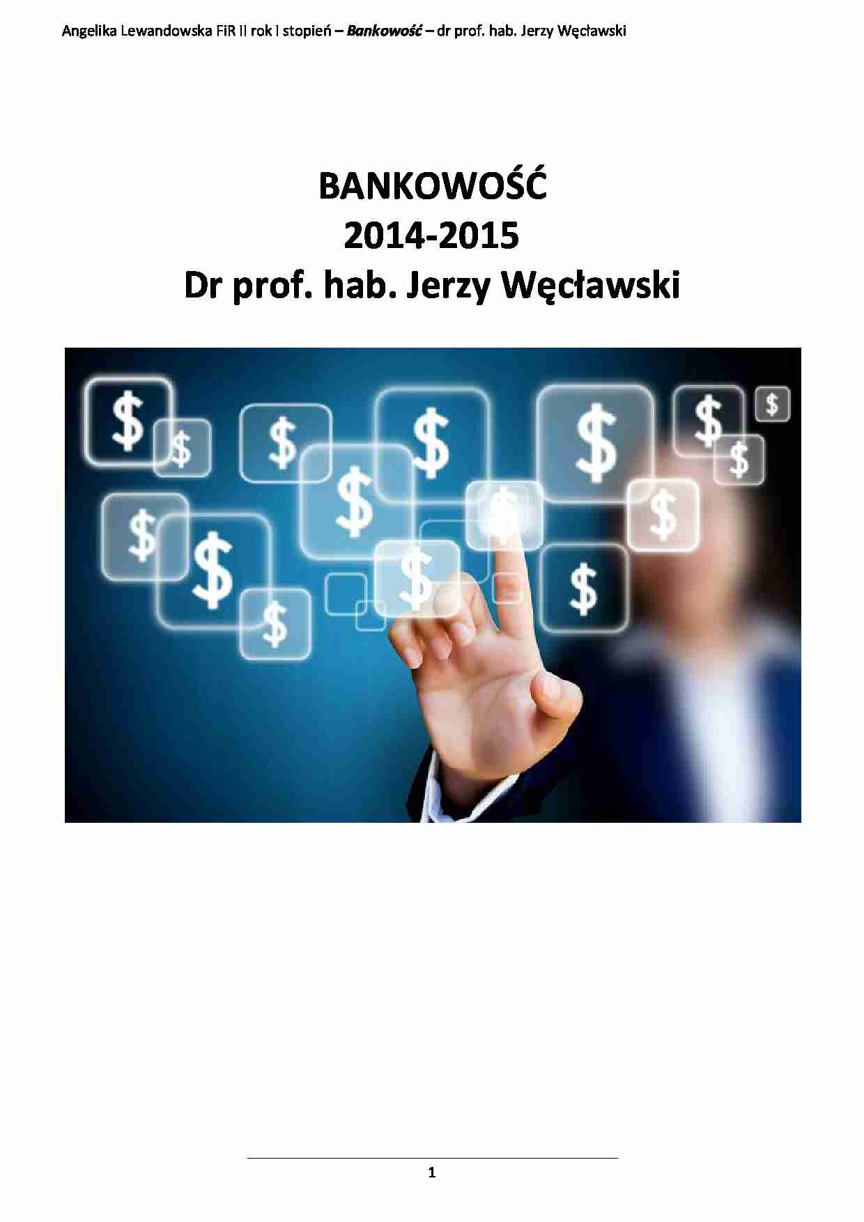 Bankowość - Wykłady - strona 1