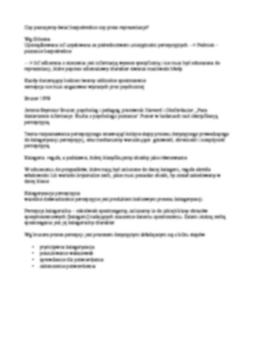 Procesy poznawcze I - strona 2