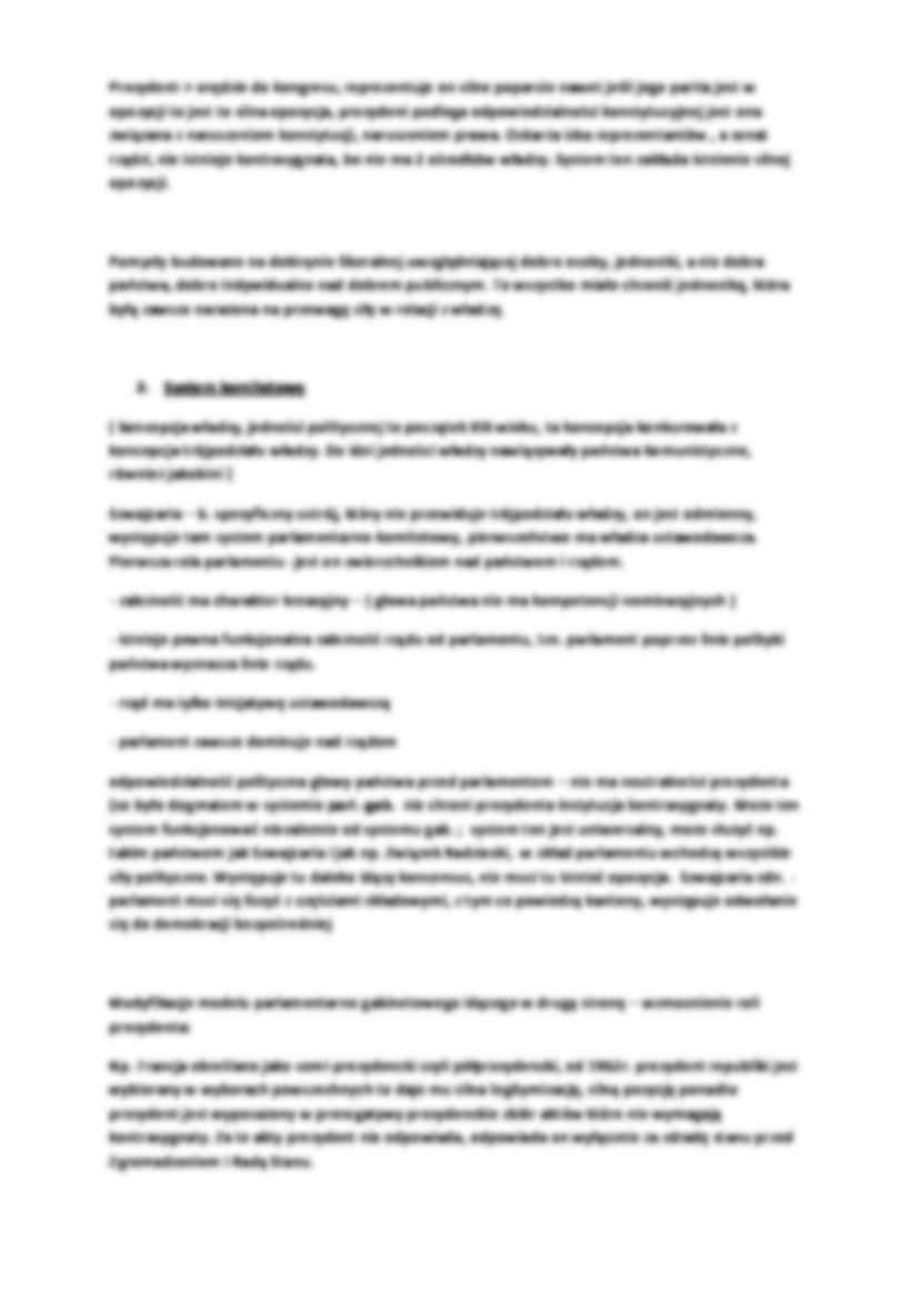 3 zasadnicze odmiany systemów politycznych- Wykład. - strona 3