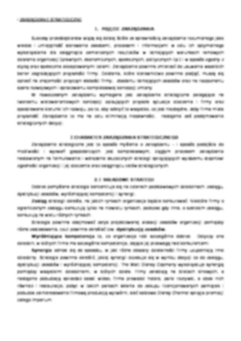Zarządzanie strategiczne i operacyjne (12 stron).doc - strona 2