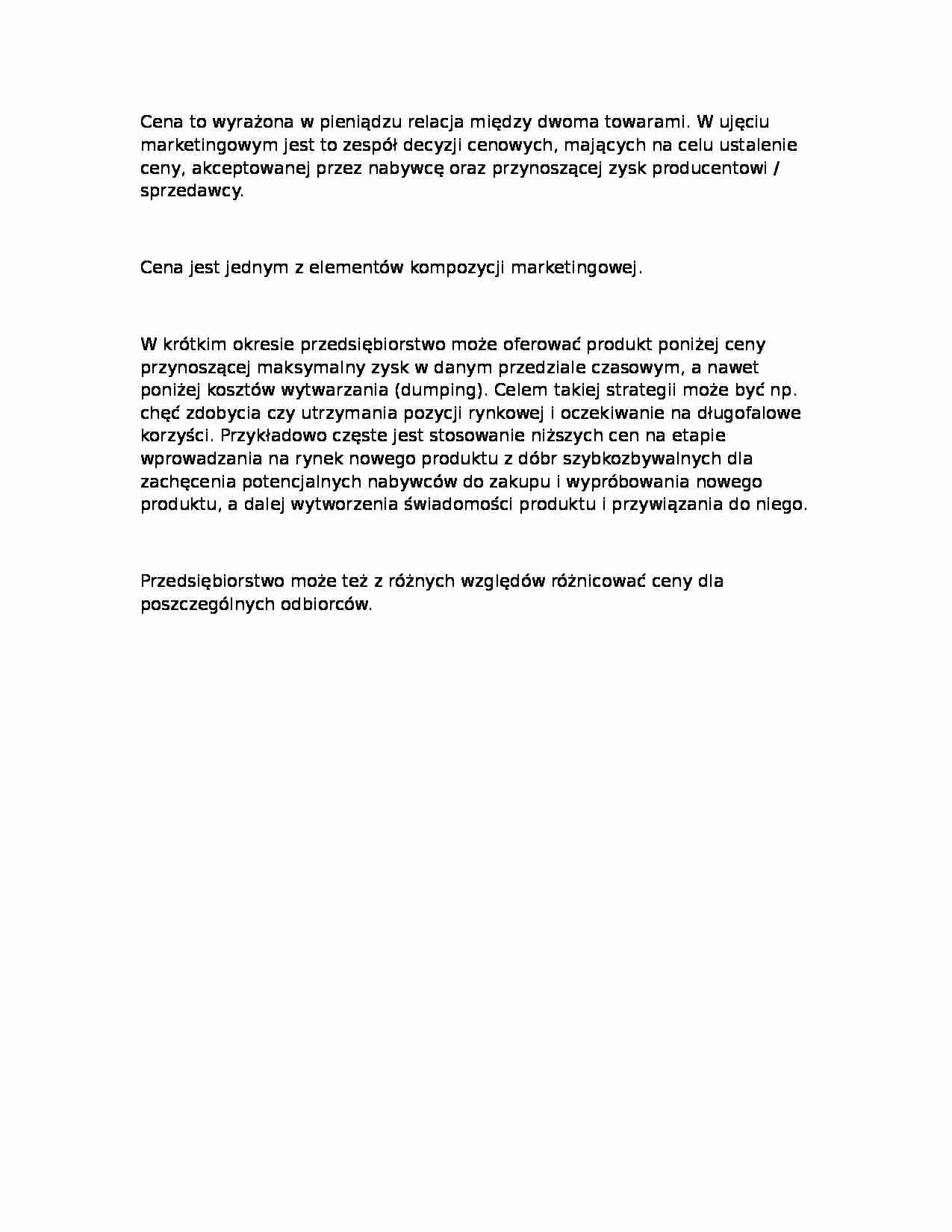 Cena(marketing) - strona 1