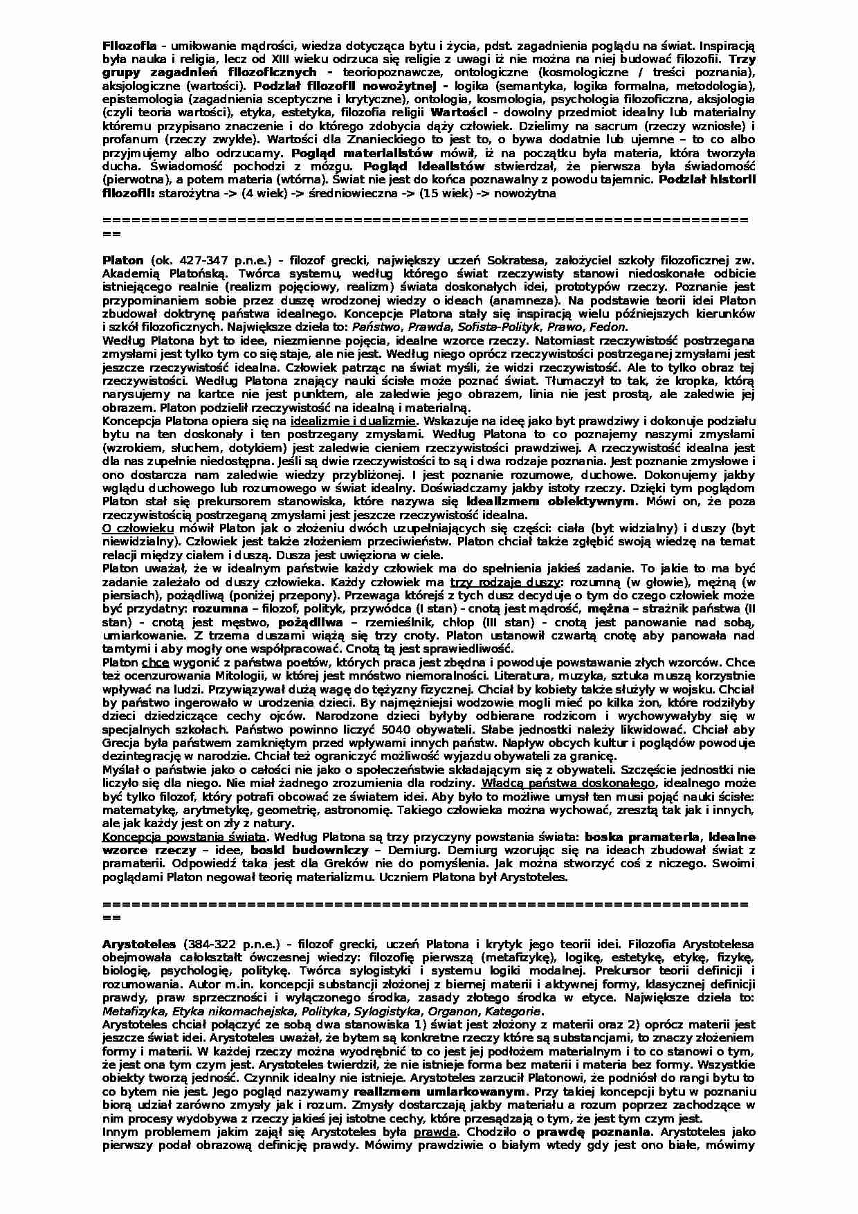 Elementy Filozofii - strona 1