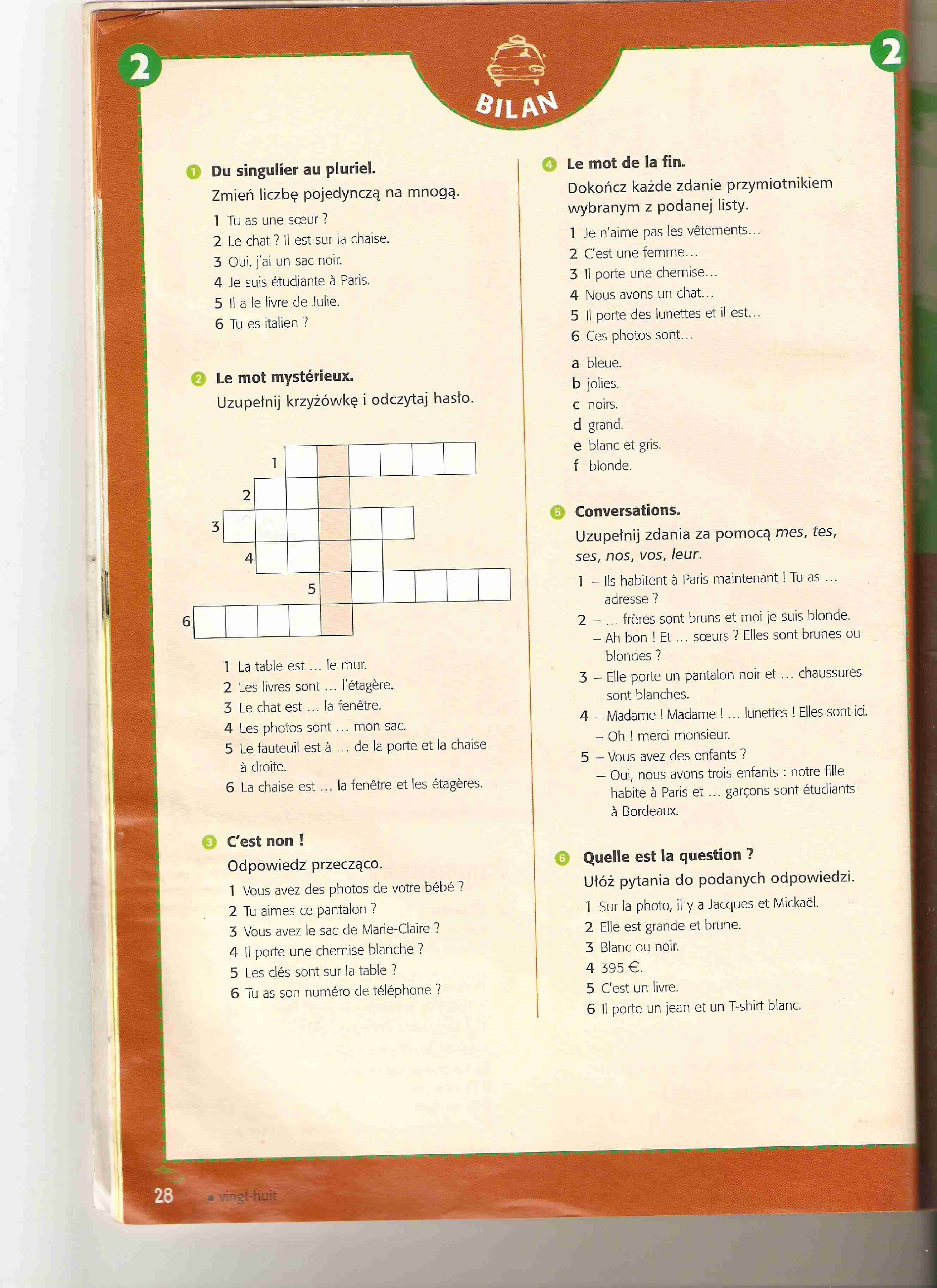 Materiały na kolokwium z francuskiego - strona 1