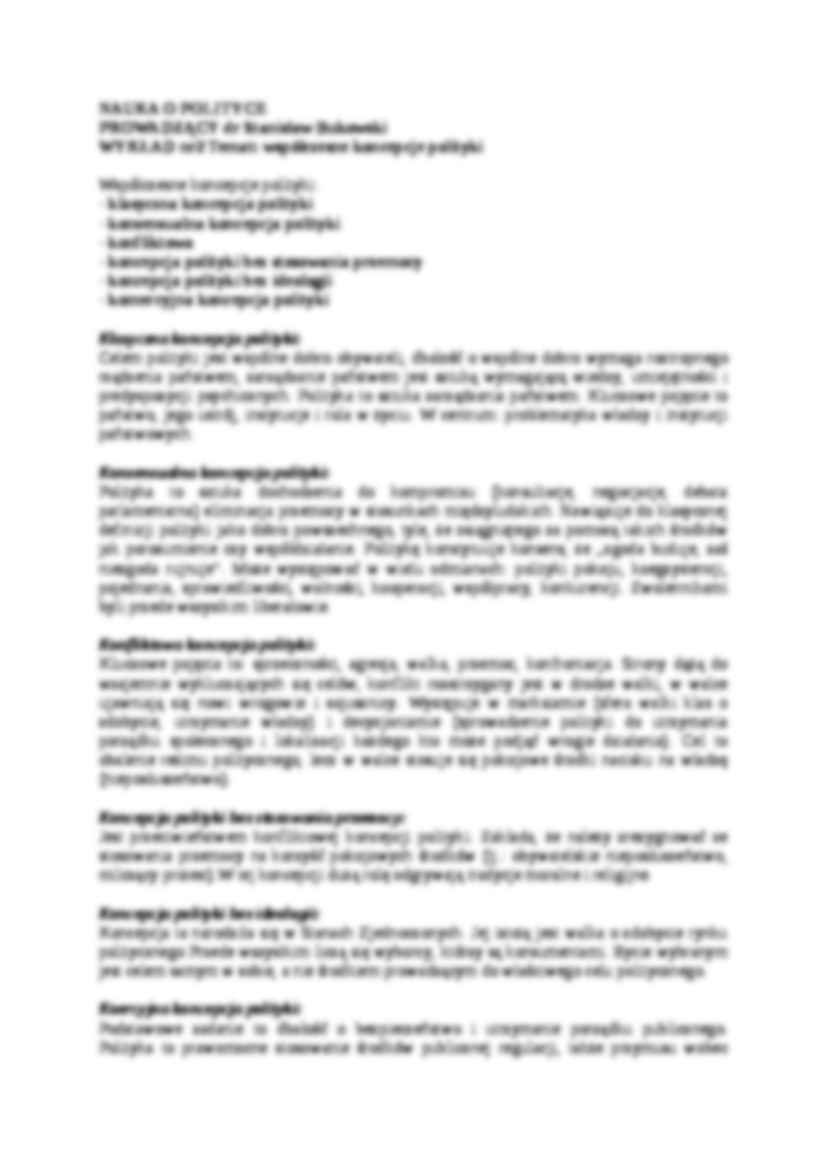 Nauka o polityce - wykłady, dr Stanisław Bukowski - strona 3